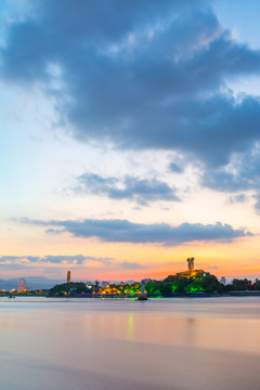 温州江心寺夜景 历史与灯火交织的诗意画卷